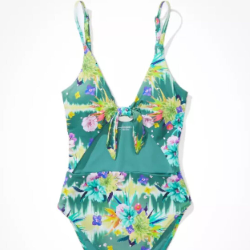 American Eagle x Naito Floral One-Piece Swimsuit - Size M